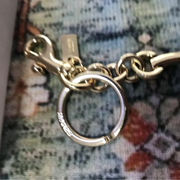 Coach Cherry Keychain - Gold and Red - Picture 4 of 4